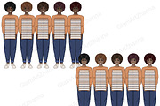 Book Lover Clipart, a Person Illustration by GlamArtZhanna (Thumbnail 5 of 5)