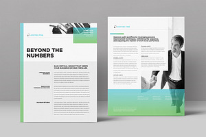Financial Datasheet Template, a Flyer Template by StockLayouts