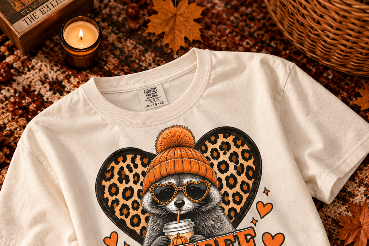 Fall Raccoon 16 PNG Cute Designs, an Animal Illustration by ElDesignState (Photo 15 of 21)