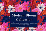 Modern Bloom Pattern Collection, a Pattern Graphic by Nora Gad (Thumbnail 2 of 31)