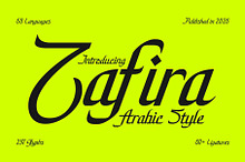 Zafira - Arabic Style Typeface