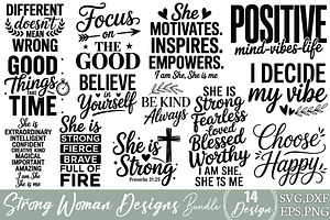 Strong Woman Svg Bundle, an Object Graphic by DollarSmart