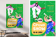 Carnival, circus show poster, banner, a Background Graphic by Good Studio (Thumbnail 5 of 6)