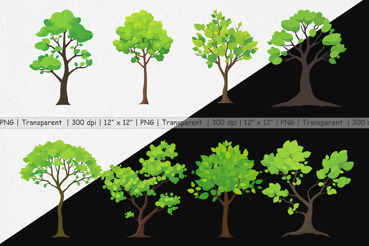 Tree Clipart, a Graphic by Artnoy (Photo 2 of 5)