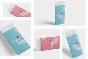 Package Box Mockup -Rectangle Hanger