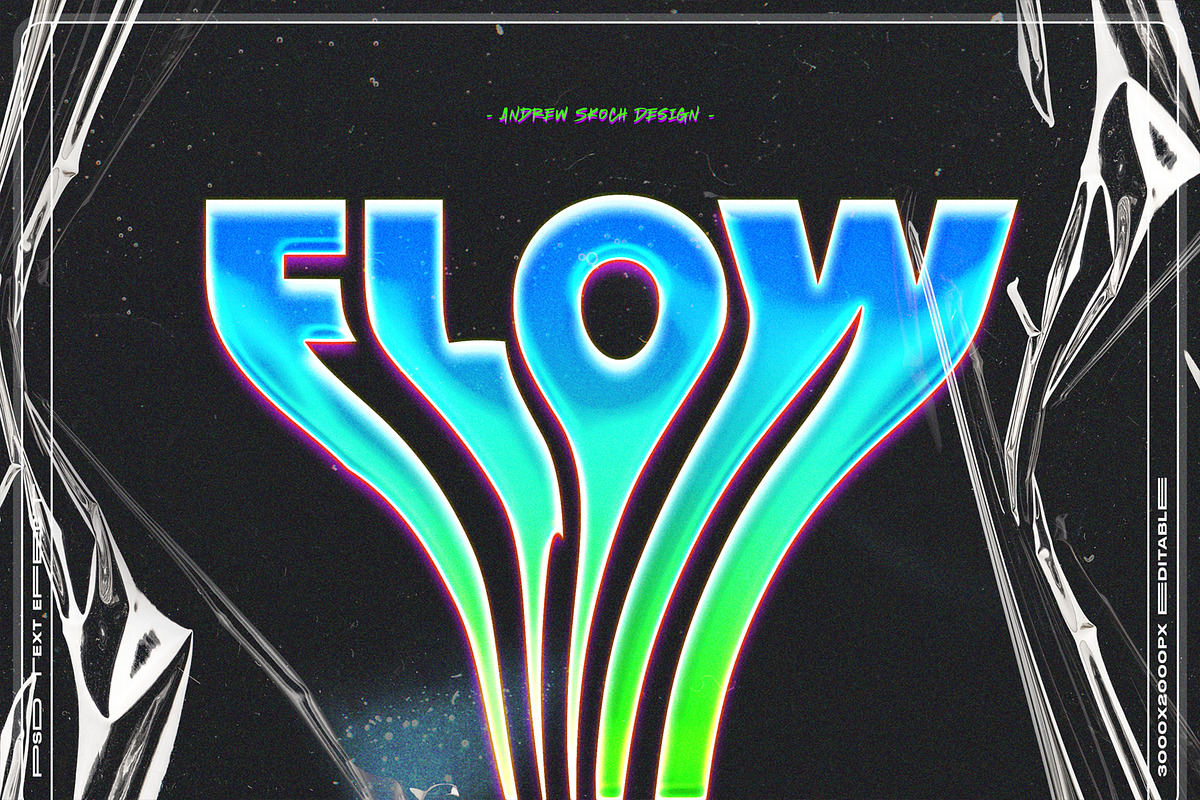 Liquid Melted Text Effects vol 1, a Layer Style Add-On by Andrew Skoch Design (Photo 8 of 10)