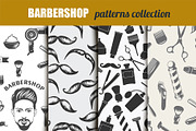 Barbershop Monochrome Patterns Set, a Pattern Graphic by LoveDesignShop (Thumbnail 1 of 2)