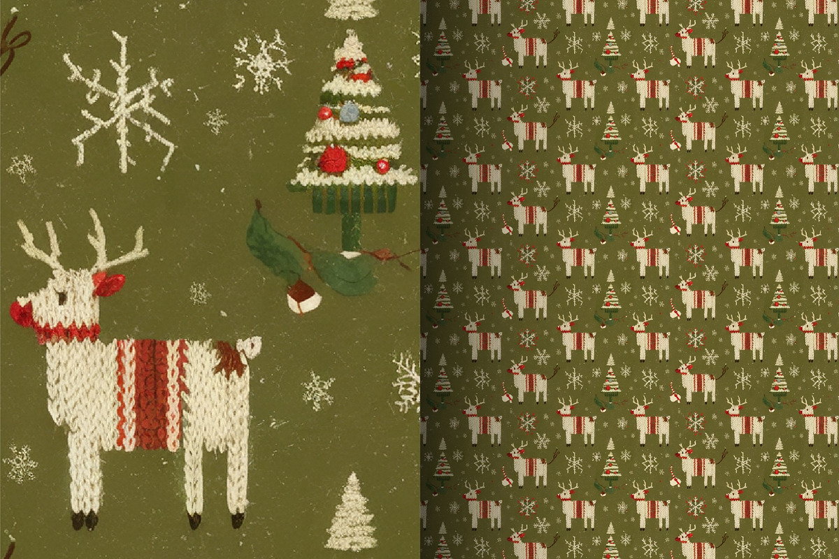 Christmas Ugly Seamless Pattern, a Pattern Graphic by DIYnArtShop (Photo 11 of 11)