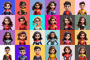 125 Animoji - Children Superhero, a Characters & Person 3D Model by Digital Blood (Thumbnail 7 of 9)