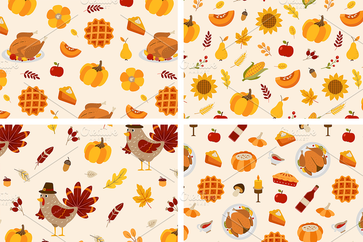 Thanksgiving Day Design Kit, a Seasonal Illustration by Artspace (Photo 3 of 8)