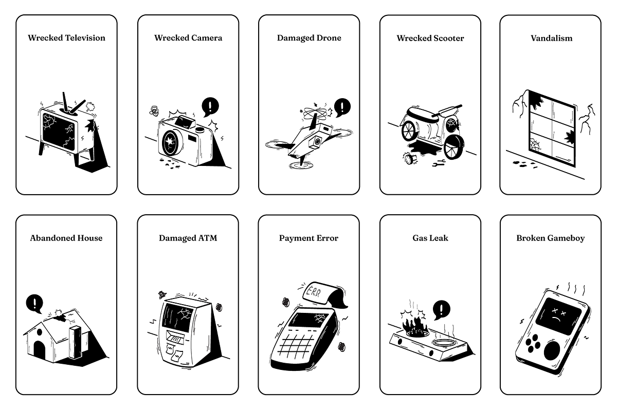 34 Illustration | Wrecked Stuff, an Object Illustration by Directico Design Kit (Photo 6 of 7)