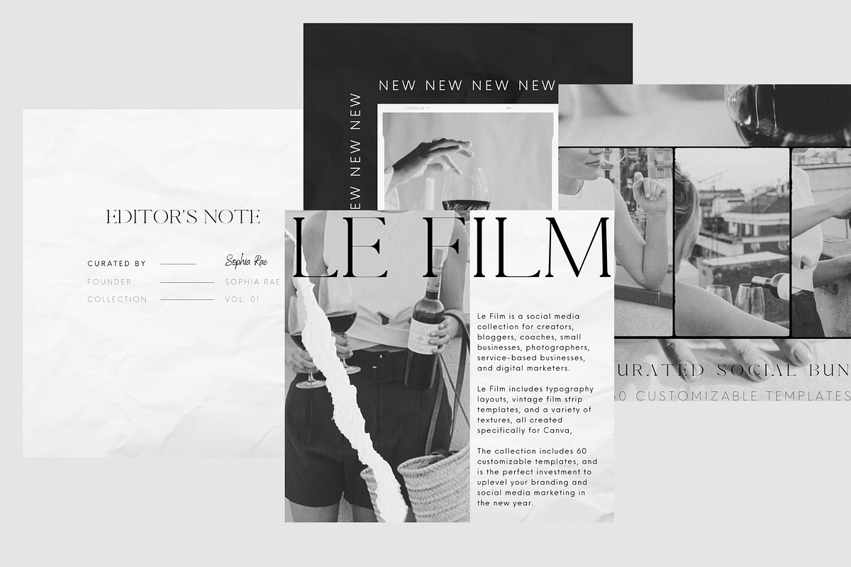 Le Film Social Media Template Bundle, a Social Media Template by Le Maison Bohem (Photo 10 of 11)