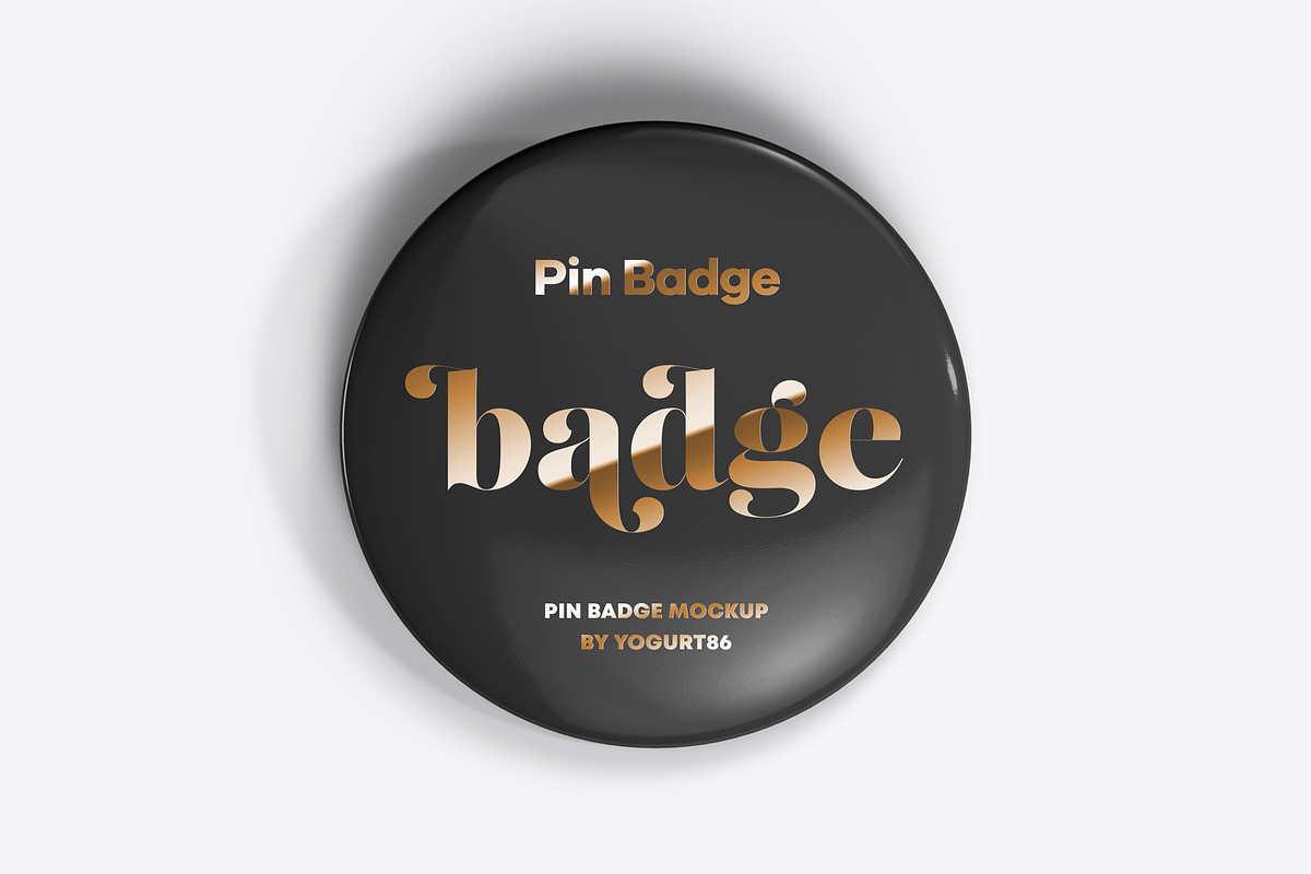 Pin Badge Mock-up, a Merchandise Mockup by Yogurt86 (Photo 13 of 16)