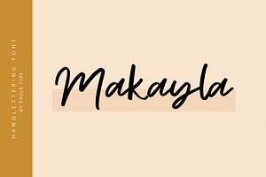 Makayla Handwritten Font