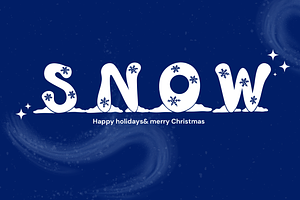 Snow font