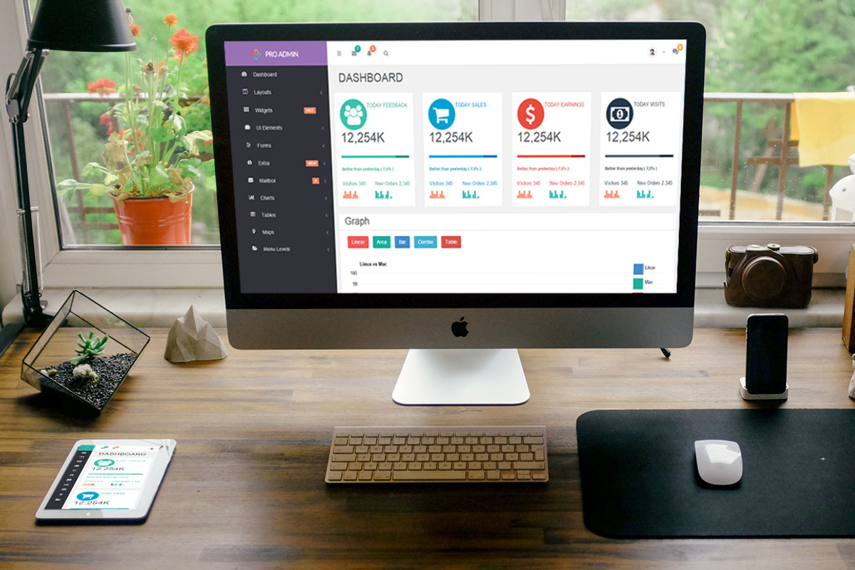Pro Admin - Multipurpose Dashboard, a Bootstrap Template by CoderBoys