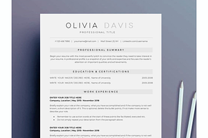 Word resume & cover letter template