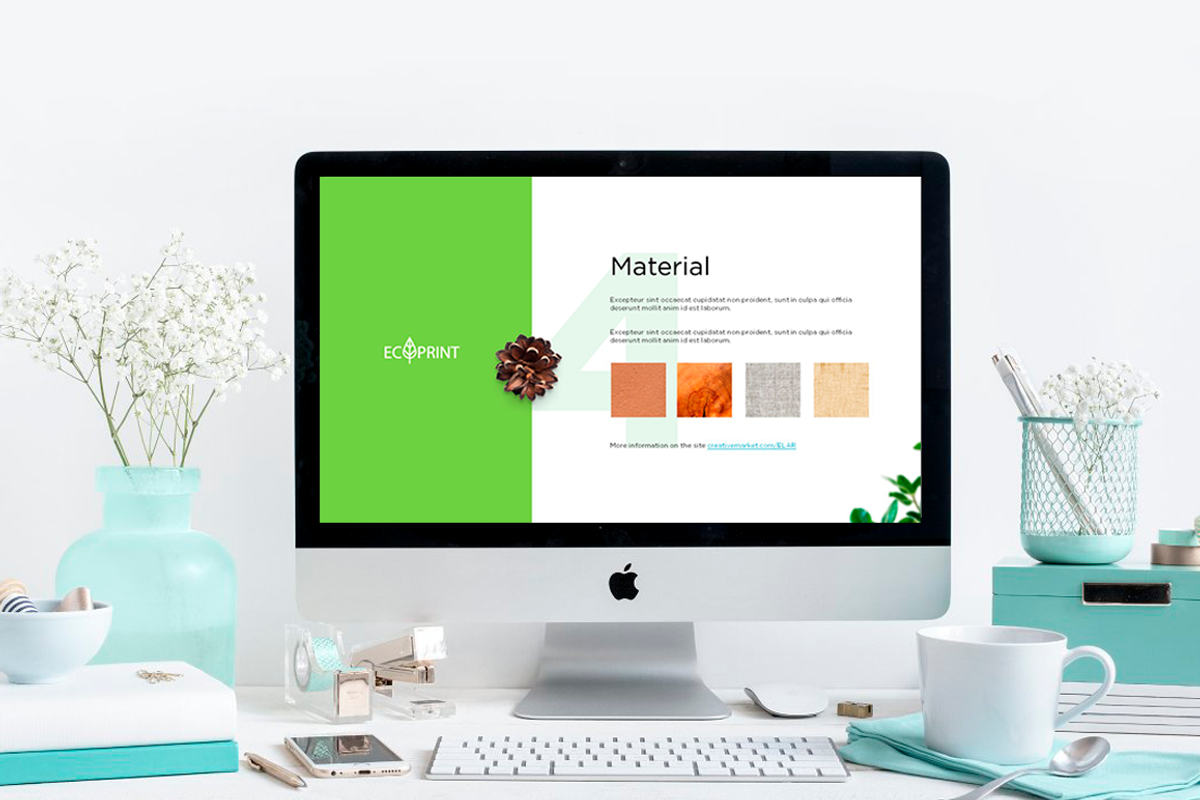 Presentation in ECO style + Logo, a Presentation Template by Kseniia (Photo 5 of 8)