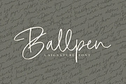 Ballpen - Handwritten Signature font, a Script Font by Subectype Studio (Thumbnail 1 of 7)