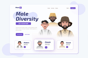 Male Diversity Avatar 3D