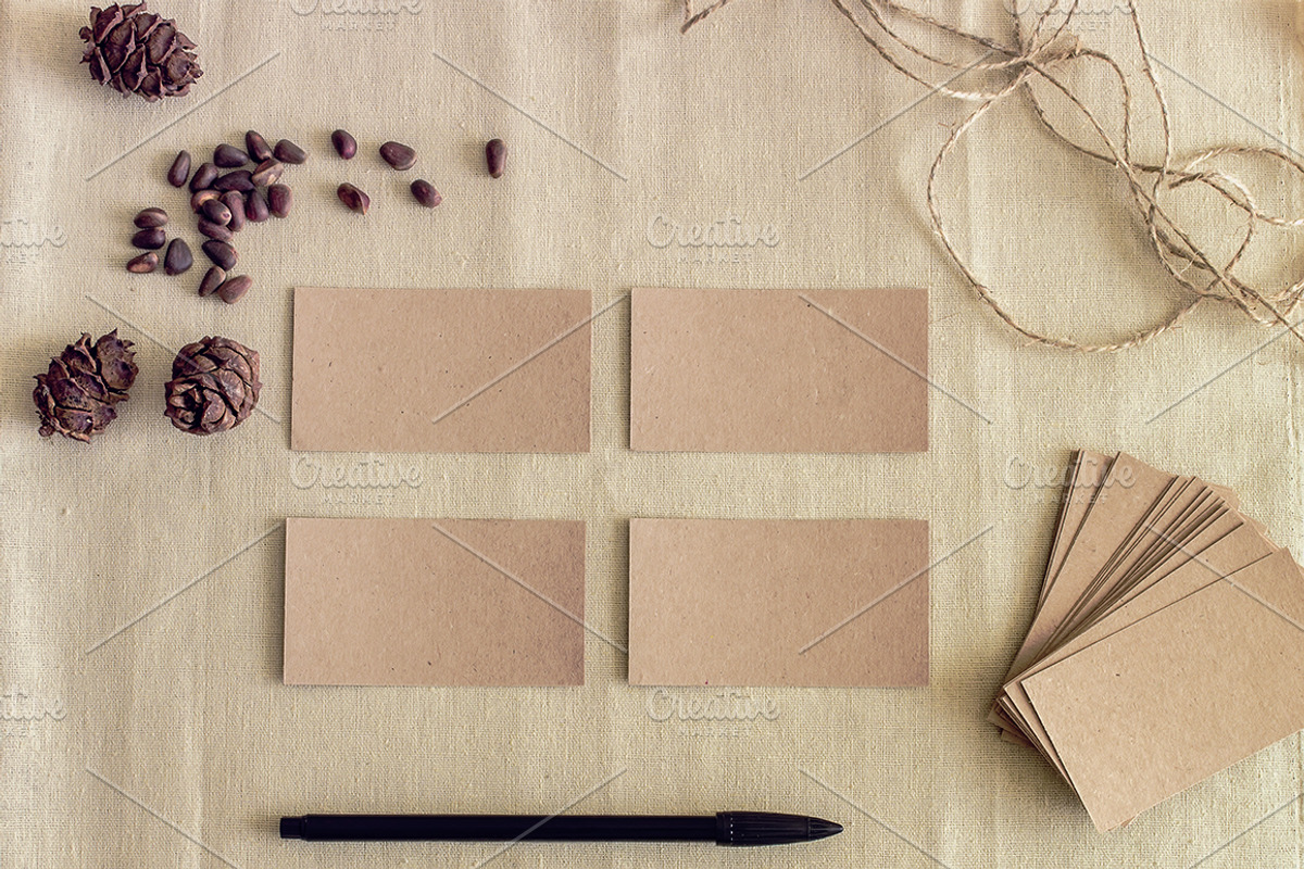 Mockup. Business cards., a Print Template by Mockups4you