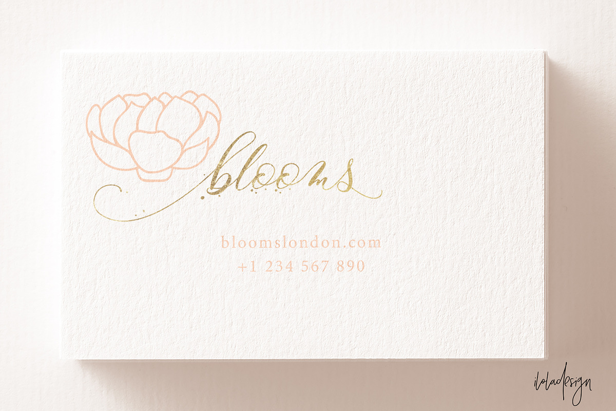 Elegant Rose Business Card, a Business Card Template by iloladesign (Photo 2 of 2)