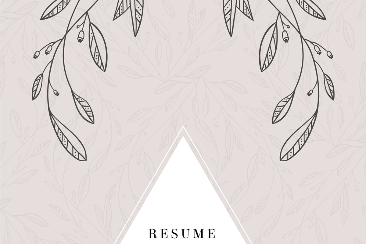 FLORAL Resume/CV + Cover Letter, a Resume Template by AgataCreate (Photo 7 of 10)