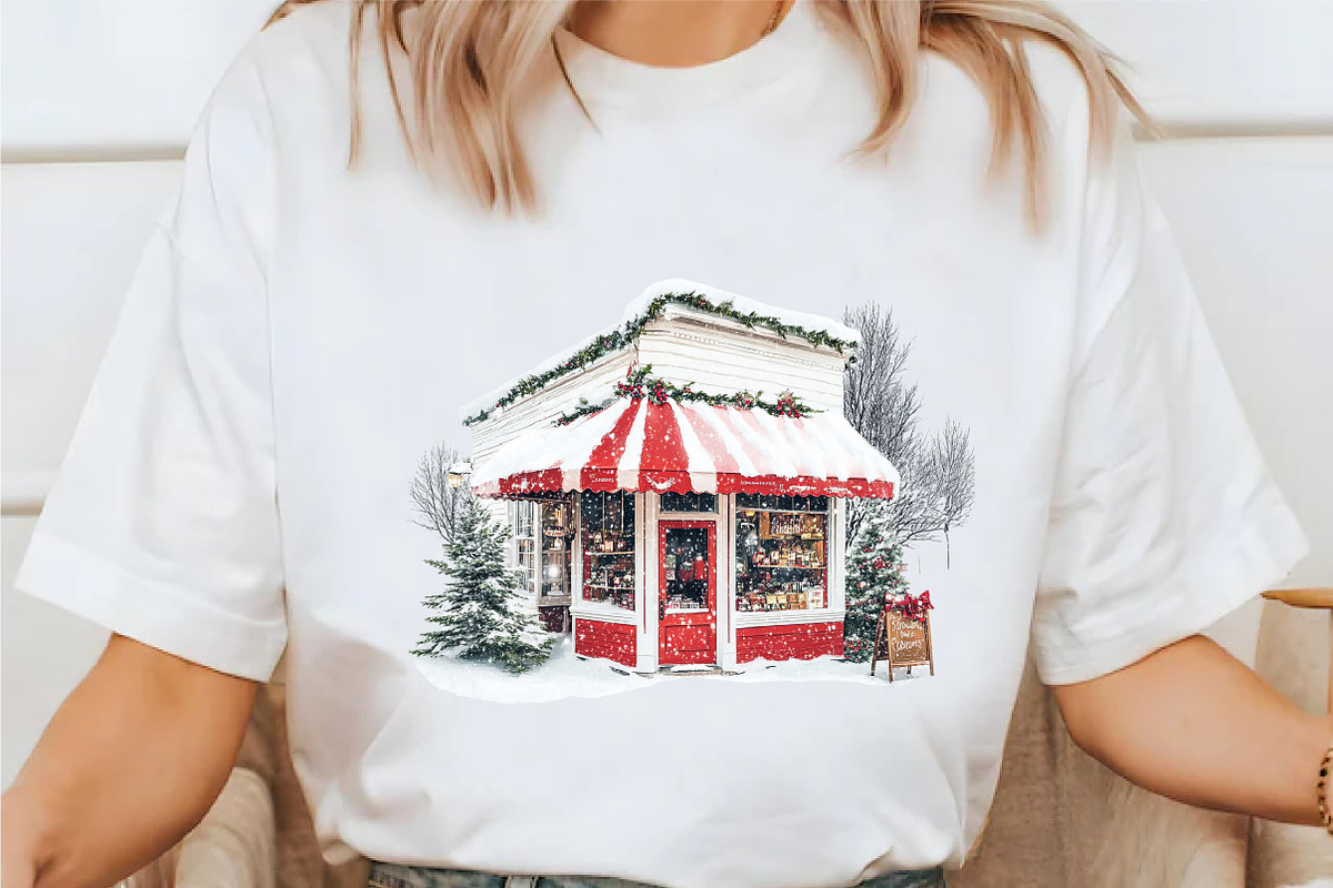 Christmas Tiny Village Clipart, a Seasonal Illustration by designcity5 (Photo 3 of 5)