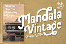 Mandala Vintage Modern/Vintage Font