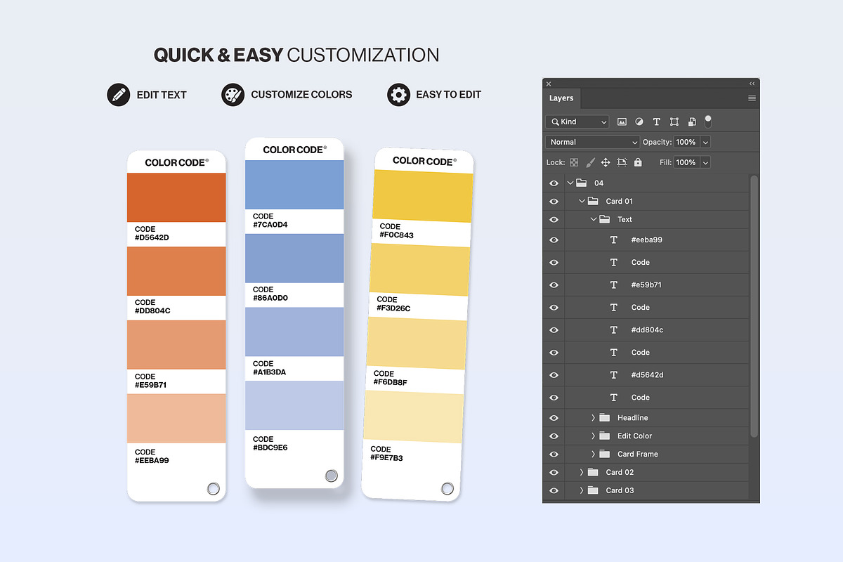 Color Palette Mockup Template, a Branding & Logo Template by ...