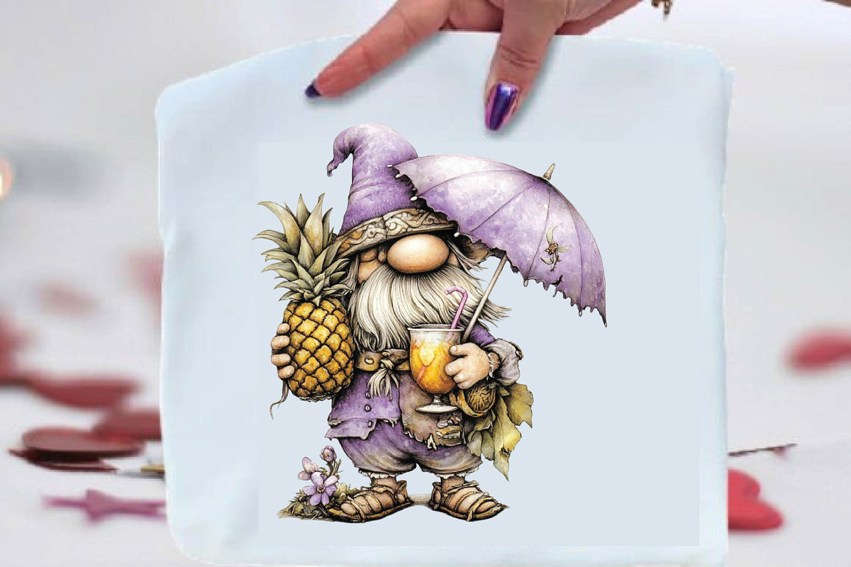 Whimsical Summer Gnome Clipart, a Person Illustration by SVGArt (Photo 3 of 3)