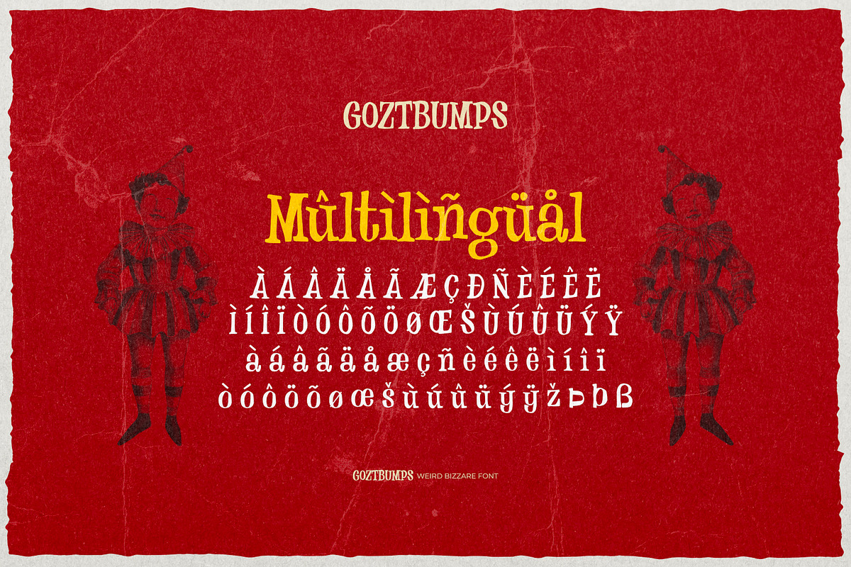 Goztbumps - Weird Bizzare Font, a Serif Font by ikiiko (Photo 7 of 7)