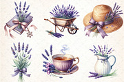 Countryside Lavender Clipart, an Illustration by DreamCafeArt (Thumbnail 4 of 7)