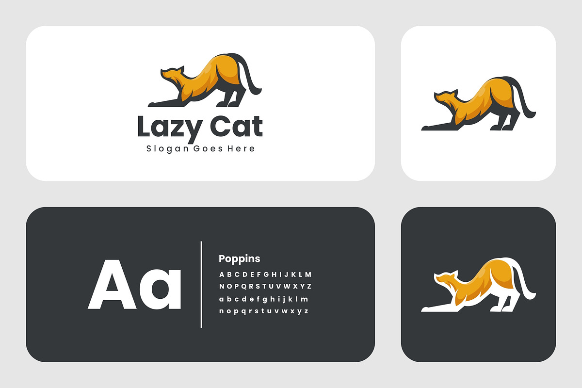 Mascot Character Lazy Cat Logo Desig, a Branding & Logo Template by Artnivora.Std (Photo 2 of 2)