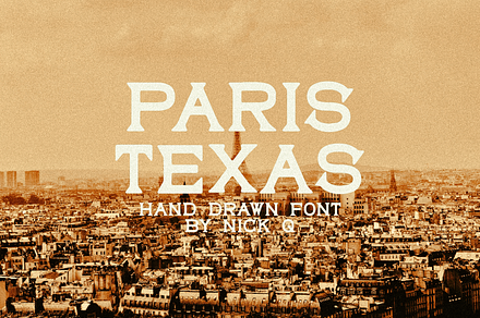 Paris Texas Hand Drawn Font