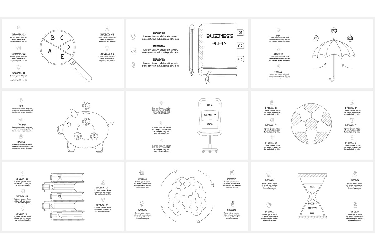 Doodle Presentation Canva Template 1 preview 6