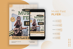 Music Fest - Flyer, a Print Template by VUNIRA