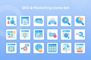 SEO & Marketing Icons Set - Flat, an Icon by Kmg Design (Thumbnail 2 of 3)