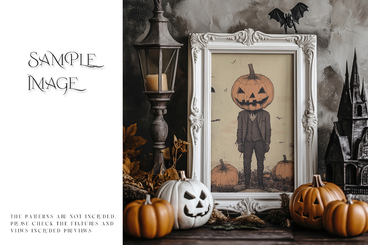 Halloween Spooky Frames Collection, a Household Mockup by mock-ups (Photo 16 of 16)