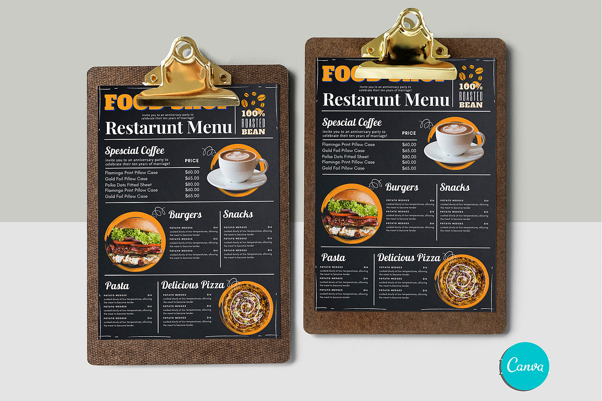 printable coffee menu template, a Flyer Template by iloveTemplate