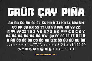 Jack Tiger Sport Font