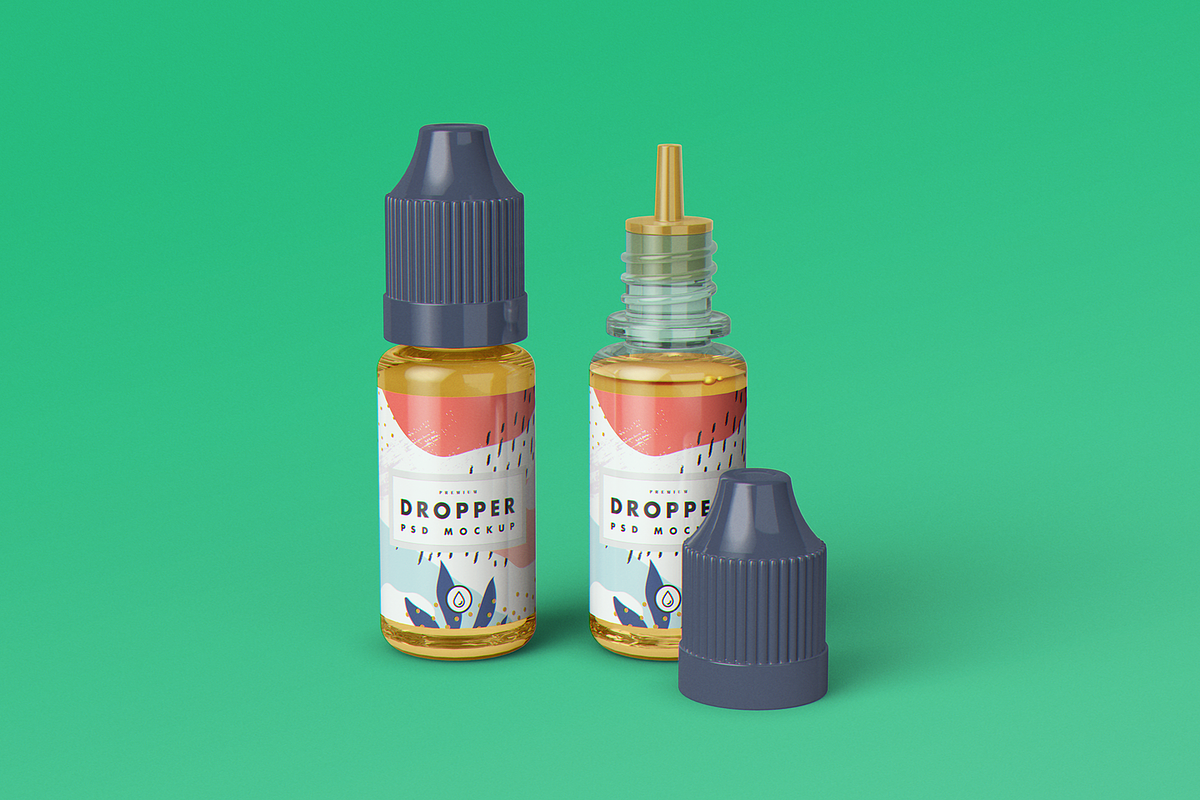 Vape Dropper Bottle MockUp, a Cups & Container Mockup by coloformia (Photo 11 of 14)