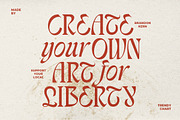 Trendy Chart - Unique Serif, a Serif Font by Sarid Ezra (Thumbnail 5 of 9)