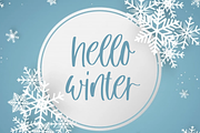 Winter Cloud - Handwritten Font, a Script Font by Fikryal Studio (Thumbnail 2 of 9)