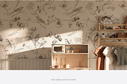 WILD GARDEN Pencil Sketch Clipart, a Decorative Illustration by Muse Artist (Thumbnail 3 of 14)
