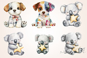 Soft Pastel Baby Animals Art, a Decorative Illustration by Housui Patterns (Thumbnail 10 of 19)