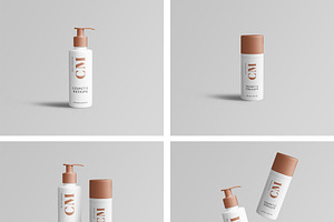 Cosmetic Product Bottle Mockups