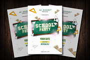 School Party Flyer Template, a Flyer Template by Malaxay (Thumbnail 1 of 2)