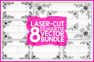 Laser Cut Floral Bundle, an Illustration by hafijul