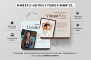 Wellness Static Ad Templates Canva, a Social Media Template by DigiPax (Thumbnail 7 of 11)